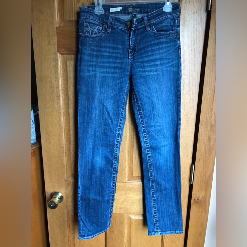 KUT from the KLOTH Distressed Straight Leg 4